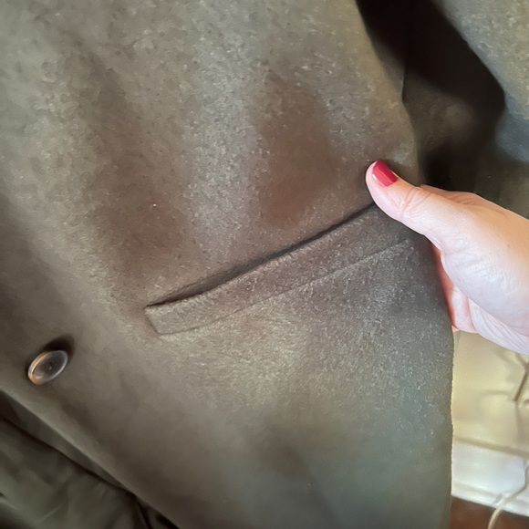 Old Navy Women’s Dark Olive Coat Size Large - Picture 5 of 7